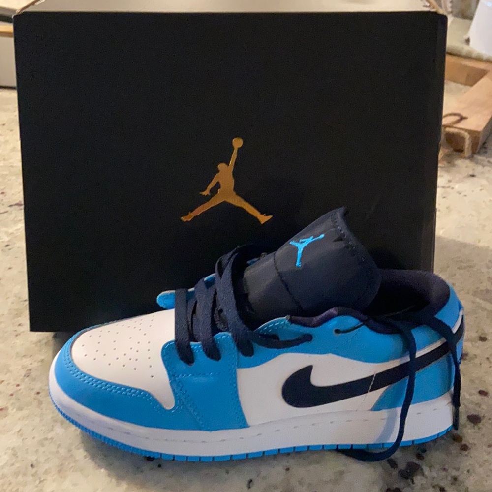 Brand new never been worn powder blue Air Jordan 1 low!